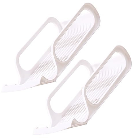 ELAYARD 2Pcs Stackable Refrigerator Beverage Storage Rack for Beer and Vegetables Sturdy Plastic Organizer for Kitchen and Pantry Efficient Cold Storage Solution