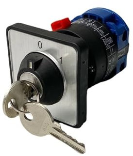 EAHWCXSD LW26-20/1 off-ON 2 Posizioni Foro Singolo con Chiave di Blocco Alimentatore Universale 220 V Opzione di Avvio Interruttore a camme Rotante