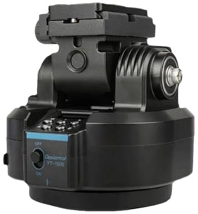 Koolenry YT-1500 Auto Motorized Rotating Panoramic Tripod Head Stabilizer for Camera Phone Pan Video Tripod Head with Remote Control