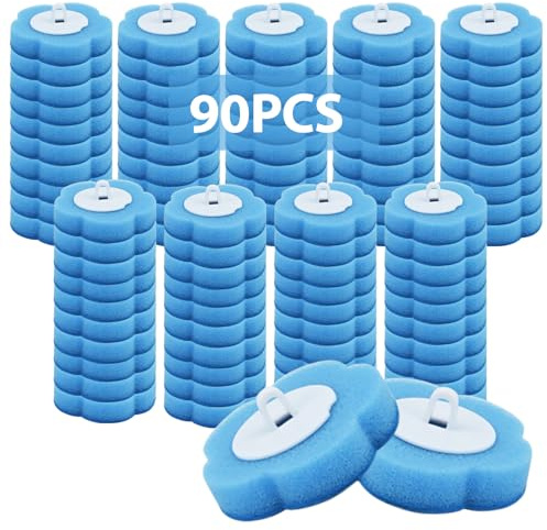 lompyeu Brosse WC Jetable - 90 Pezzi Scopino WC USA e Getta, Spazzola WC Monouso per Spazzola WC, Accessorio Bagno, Pulizia Igienica per CASA Appartamento Pulizia Del WC（Profumo di Oceano）