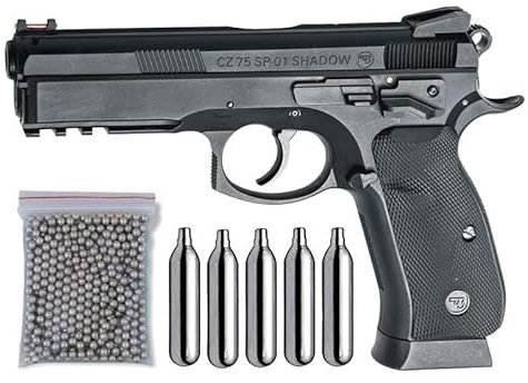 Outletdel ocio Pistola perdigon ASG17526 CZ SP-01 Shadow. + Funda + Balines + Bombonas co2. 23054/29318/13275