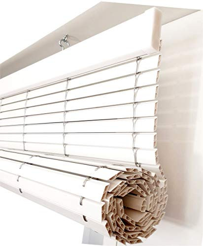 Persiana Alicantina Exterior/Persiana de PVC Exterior Enrollable. Contactaremos para su Ajuste sin Cargo. Medida Ancho X Alto. Color: Blanco. Medidas: 40cm x 60cm