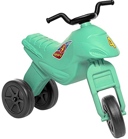 Dohany Rutscher Motorrad Maxi 4 | Kinder Laufrad ab 3 Jahre | Mint | Robustes Lauflernrad & Kinderfahrzeug für Jungen & Mädchen. Indoor & Outdoor Rutschauto mit breiten Reifen, bis 50kg.
