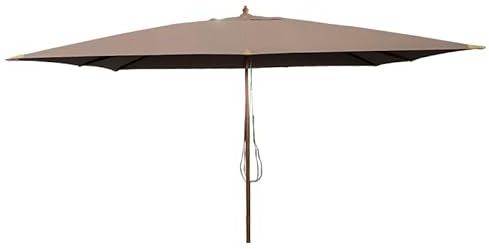 Gecko Jardin Parasol droit 4x3 m taupe Pegasia