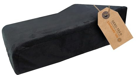 PrimoLiving cojín ergonómico de pie COMPACT - asiento elevador estrecho - ayuda de pie 40 x 30 x 8/13 cm - cojín de asiento suave