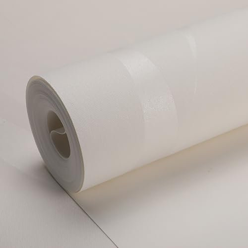 Trafagala White Glitter Wallpaper Embossed Wallpaper Modern Minimalist Non-Woven 3D Abstract Curves Striped Water Plant Pattern Flocking Roll for Bedroom Living Room Tv Backdrop