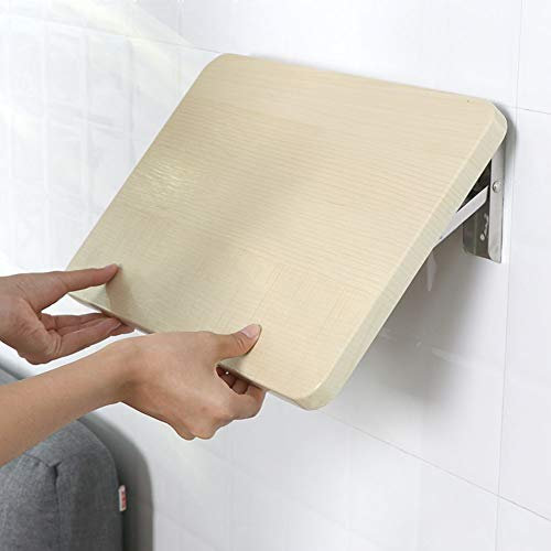 Generisch Kleiner Wandklapptisch, schwebende Wandregale, kompakter platzsparender Klappschreibtisch, Wandtisch Klapptisch aus Holz