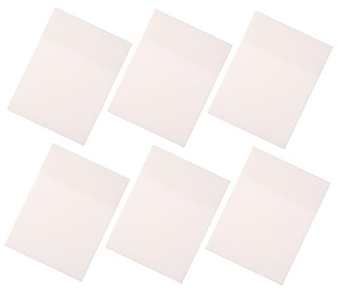 EXCEART 6St Haftnotiz Notizblöcke kritzkratz buch notenblätter dä plan plans aufkleber Notizen Schreibwaren für Studenten Multifunktion Notizbuch Hinweis Memorandum Büro das Haustier Weiß