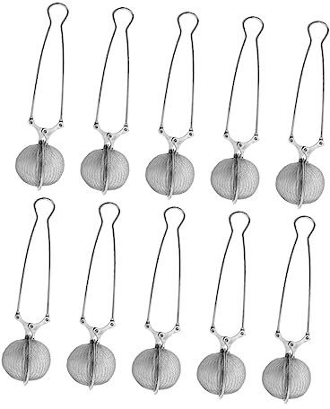 OKUMEYR 10piezas Coladores De Té Inoxidable Infusores De Té De Malla Para Hogar y Oficina