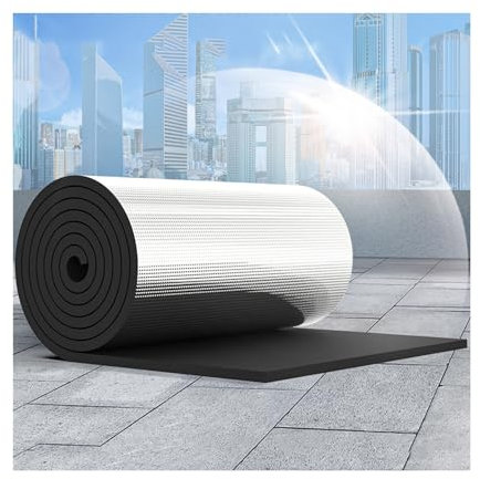 ZXCVBNAS Dämmmatte，Geräuschdämpfendes Material aus Aluminiumfolienschaum, akustische Dämpfung,Selbstklebend Dämmmatte，wasserdicht, for Dach, Wand, Autohaube, Wintergarten(30MM(THK),3m²)