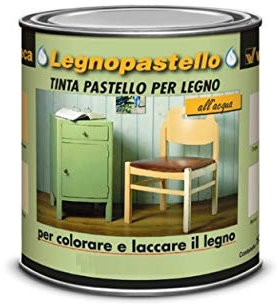 Veleca LEGNOPASTELLO Salmone - ml. 250 TINTA PASTELLO PER LEGNO INODORO ALL'ACQUA