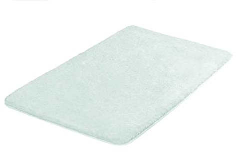 Kleine Wolke Badteppich Meadow Opal 80 x 140 cm | OEKO-TEX zertifiziert, rutschhemmende Unterseite, für Fußbodenheizung, maschinenwaschbar, 100% Polyester