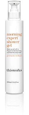 This Works Morning Expert Shower Gel, 250 ml - Invigorating Body Wash with Lavender, Peppermint and Rosemary Essential Oils - Mood-Boosting Sulphate-Free Shower Gel for Men and Women
