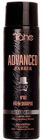 Tahe Advanced Barber Champú de Uso Diario Nº101 Fresh para todo tipo de cabellos, 300 ml