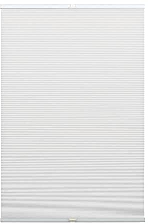 GARDINIA Wabenplissee Concept Thermo-Abdunklung, Blick-und lichtundurchlässiges Faltrollo, Alle Montage-Teile inklusive, EASYFIX Plissee verspannt mit Zwei Bedienschienen, Weiß, 50 x 130 cm (BxH)