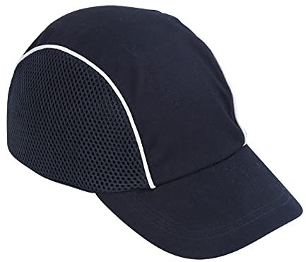 Schutzhelm Baseball-Anstoßkappe Schlagfeste Kopfschutzmütze mit Reflexstreifen Leichter Atmungsaktiver Schutzhelm Kopfschutz Stoßdämpfung Atmungsaktiver Schutzhelm