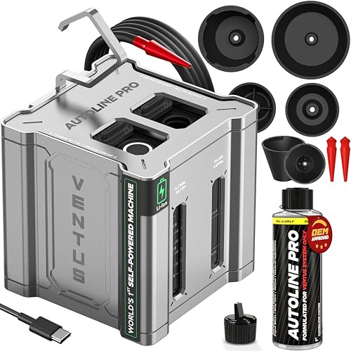 AutoLine Pro Automotive Ventus Rauchmaschine Lecktester EVAP Vakuum – weltweit führende selbstbetriebene Li-Ion-Akkueinheit – OEM-geruchlose Flüssigkeit hält 500 Tests – eingebauter Luftkompressor