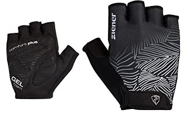Ziener Damen Callie Fahrrad/Mountainbike/Radsport-Handschuhe | Kurzfinger - atmungsaktiv,dämpfend, Black, 7,5