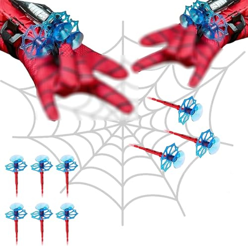 PTBWS Set di 2 Launcher Glove, Guanti Bambino,Guanti Launcher per Giochi per Bambini, Glove Launcher Set, Spider Web Launcher Toy,Giocattoli Educativi per Bambini