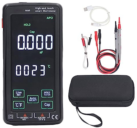 Multimètre Numérique WIFI, Multimètre Intelligent écran Couleur Testeur De Résistance De Tension De Courant électrique De Haute Précision AC750V DC1000V