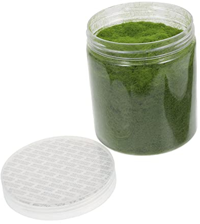 TOPPERFUN Nylon Simulated Moss, 650ml Artificial Grass Powder Flocking Powder, Fake Green Moss for Mini Indoor Flowers and Plant Pots, Fake Static Grass for DIY Mini Fairy Garden Decoration