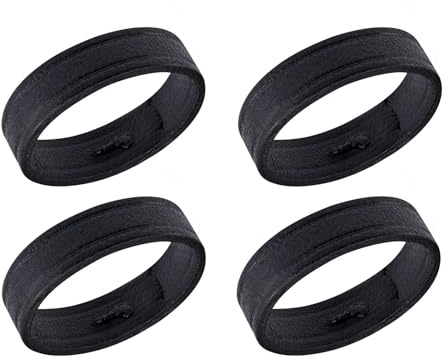 ANNEFIT Leder Uhrenarmband Schlaufe, 4 Stück Ersatz Uhrenband Schlaufe Halter, Kompatibel mit 18mm 20mm 22mm Uhrenarmbänder