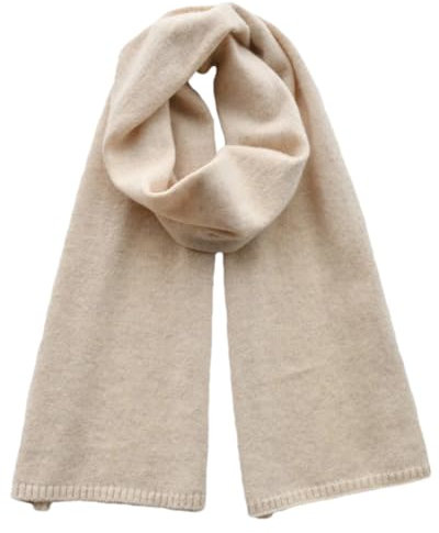 Hdhdeueh Damen Schals Beige Strickschal Unisex Warm Lange Wolle Schals Einfarbig, beige, One size