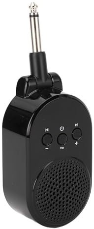 Depisuta Mini-E-Gitarrenverstärker, 5-W-Stecker, Tragbarer Taschengitarrenverstärker mit Bluetooth-Empfänger, Full-Range-Gitarrenkopfhörerverstärker, Wiederaufladbarer Übungsverstärker