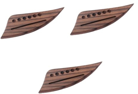 ibasenice 3 Sätze Sattelgitarrenbrücke Ersatz Für Akustische Form Einfach 150 Mm Länge 34/36/38 Zoll Gitarre 6 Saiten * 3