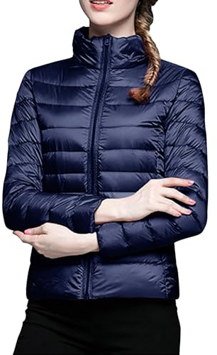 Cocila Giacca calda e leggera da donna Cappotto invernale antivento con riciclato Capispalla invernale in piumino d'anatra bianco caldo con cappuccio sottile invernale Giacche Primaverili