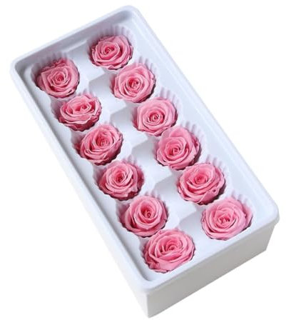 Garneck 12stücke Unsterbliche Rosenblüten Für Hochzeitsdekoration Echte Haltbare Blumen Für Romantische Anlässe Valentinstag -rosenstrauß Und Festliche Events Zartem