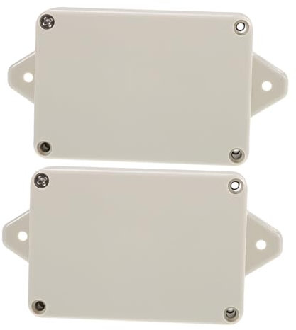 ETHZZLE 2stücke Junction Box Aus Kunststoff Für Elektronikprojekte Pack Anschlussdose Für Außenbereich Elektrische Projektbox Mit Schaltkasten-funktion