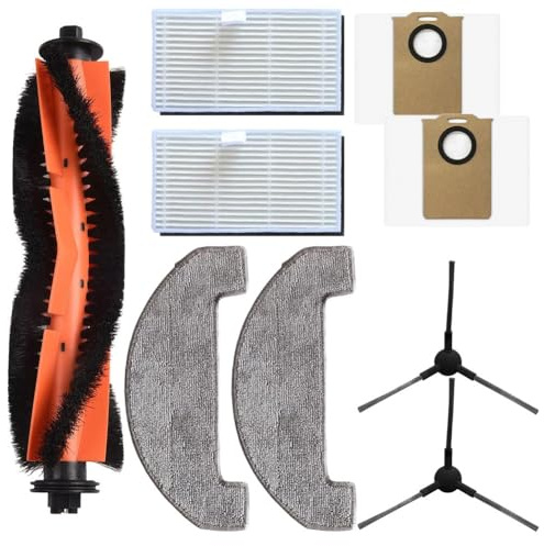 JoyousMall Vacuum Accessories For MONSGA MS1 MAX Robot Vacuum Cleaner, Replacement Parts Kit For MONSGA MS1 MAX Robot Vacuums Filter Mop Cloth Dust Bags Side Brush Kits Vacuums Cleaner Spare Parts