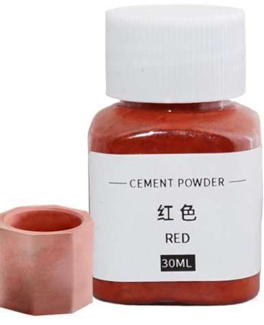 Potencia De Cemento - Pigmento De Concreto, Polvo De Óxido De Hierro | Colorante De Hormigón De Larga Duración, Tinte De Cemento De 30 Ml Para Yeso, Arcilla, Proyectos De Cal, Pigmento En Polvo Para A
