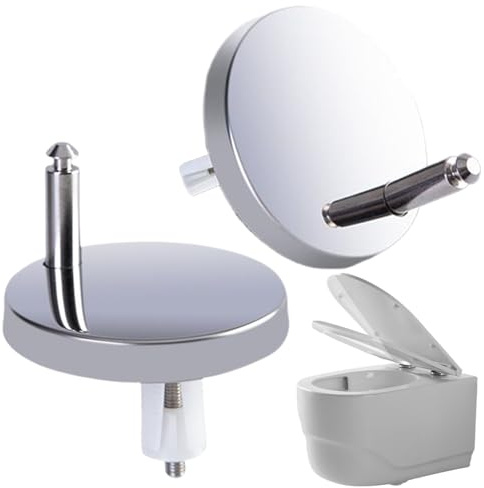 Fijación De Agujero Ciego Para Tapa De Inodoro - Juego de 2 Repuestos para Bisagras de WC - Tornillos y Tuercas de Reemplazo para Baños de Residencias, Apartamentos y Hoteles