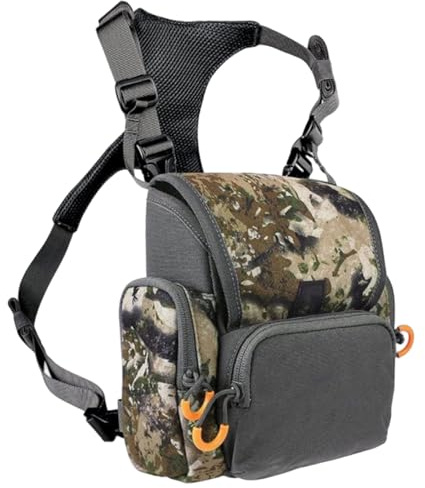 HoveeLuty Arnés Binocular Transpirable y Ajustable para Caza, con múltiples Bolsillos, Impermeable, para Hombres y Mujeres, Camuflaje, para Caza.