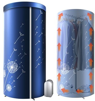 KASYDoFF Secadora de ropa portátil, 1000 W, secadora eléctrica portátil, 120 cm, plegable, ahorra espacio