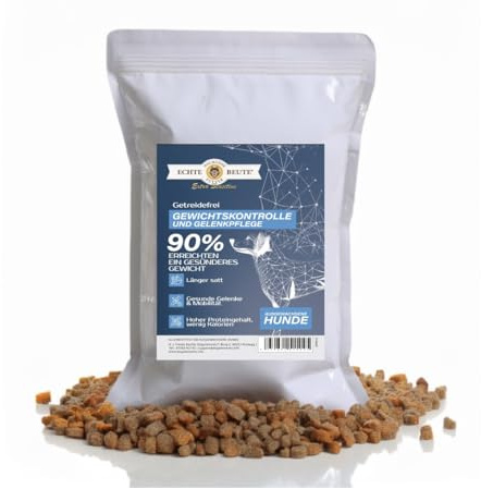 Getreidefreies Hundefutter zur Gewichtskontrolle (Weißfisch Single Protein) | Kalorienreduziert & proteinreich | L-Carnitin & Grünlippmuschel | Leicht verdaulich & ohne künstliche Zusätze | 2 kg