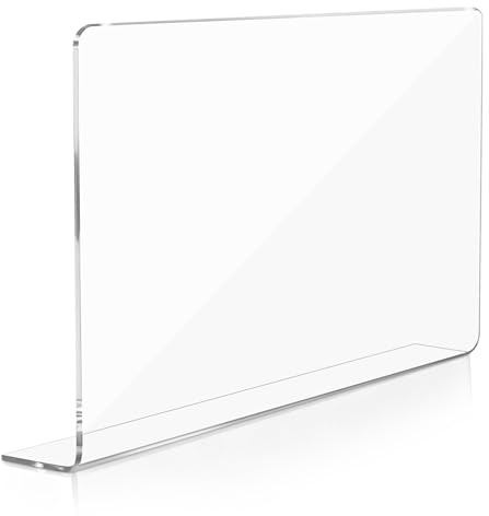 GARVALON Protector Anti-Salpicaduras de Acrílico para Fregadero Barrera Transparente Resistente al Agua para Cocina y Baño Fácil de Limpiar Evita Salpicaduras y Mantiene Superficies Secas