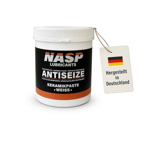 NASP Keramikpaste 500gr | Anti-Seize metallfreie Montagepaste hitzebeständig gegen Korrosion Festfressen