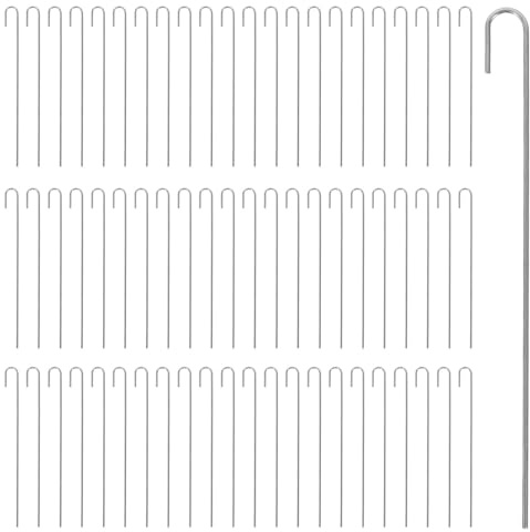 SHINEOFI 100pcs Stainless Steel Metal Ties for Fence Chain Link with Doublehook Design, No Burrs and Easy Installation, Heavy Duty Chain Link Fence Repair Ties for Garden and Farm Use