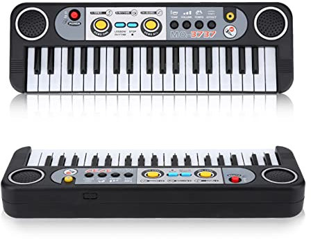 37-Tasten-E-Piano-Tastatur Portable Indoor/Outdoor-Spielen Digital Key Board Piano Musikinstrumente Kinder Spielzeug mit Mikrofon, Musikinstrumente Spielzeug, Geburtstagsgeschenk für Kinder