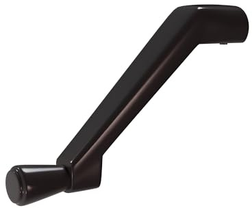 Brixwell Truth Operator Long Crank Handle, Zinc, Bronze Finish, 3-1/2 Length, 2-9/64 Hole Center, 4-4/9 Depth, 2-2/9Height, 2/3 Width, Suitable for Casement Window Operators