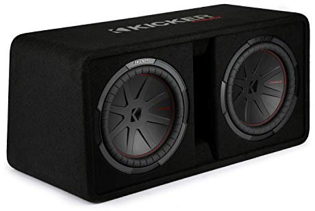 KICKER 48DCWR122 CompR 12 Dual subwoofers in Vented Enclosure, 2ohm