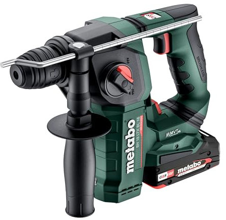 Metabo Akku-Bohrhammer BH 18 LTX BL 16 – 600324500 – 18 V – Bohrhammer mit Brushless-Motor zum Hammerbohren und Bohren – Inklusive Akku und Ladegerät