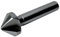 CNC QUALITÄT Fraise conique Ø 6,3/8,3/10,4/12,4/16,5/20,5 mm - Fraise HSS - Traitement universel - 12,4 mm - Tige 8 mm.