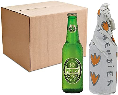 Set 24 Bottiglie Degustazione Birra Bloemenbier da 33 cl Belga e Forst 1857 da 33 cl Italiana Luppolo Doppio Malto Artigianale, Kit Degustazione 24 Bottiglie - 7,92 Litri
