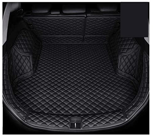 Kofferraum Schutzmatte Benutzerdefinierte wasserdichte Kofferraummatte Cargo Liner Für VW Für T-ROC 2018 2019 2020 2021 (Color : Alles schwarz, Größe : Alles inklusive)
