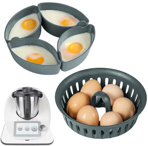 Multifunktionsküchenmaschine, användning för äggmatlagning för Küchenmaschine, äggkokare, ägghållare for thermomix TM5, TM6, TM31 (tvåsteg)