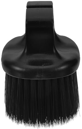 FOMIYES Brosse à Cou De Barbier Noire Brosse Plumeau Coiffure Rasage Professionnels Et Particuliers Usage Salon Barbier Nettoyage Cheveux